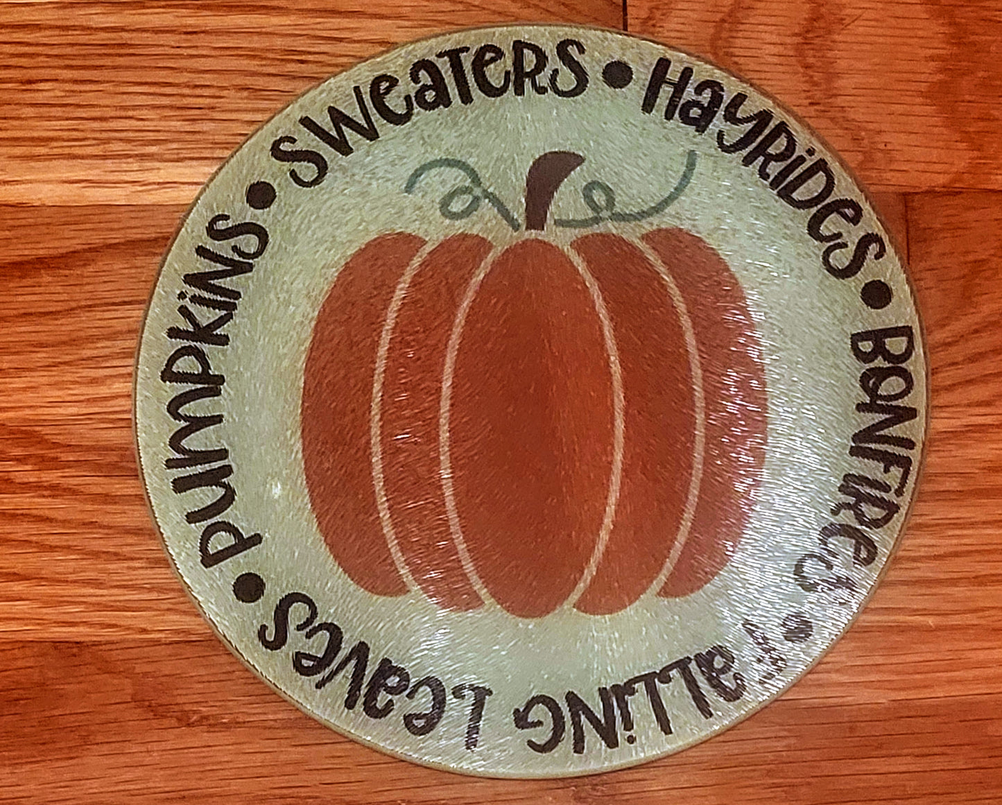 Glass Cutting Board-Pumpkin